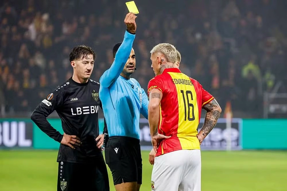 Edvardsen é multado após gesto ofensivo a Angelo Stiller