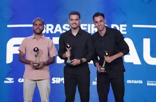 Equipes são premiadas durante a comemoração do Brasileiro de futsal (Foto: Reprodução/ Redes Sociais CAP)