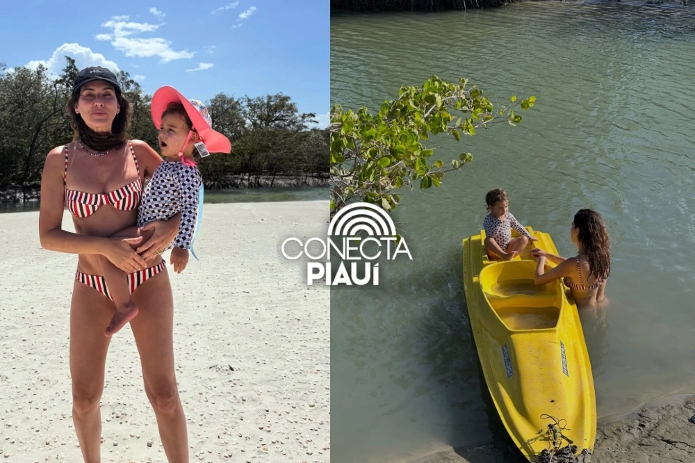 Fernanda Paes Leme passa férias no litoral do Piauí pela terceira vez