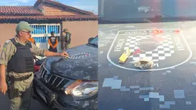 Foragido da Justiça é preso em operação da PM no interior de Miguel Alves (Foto: Reprodução)