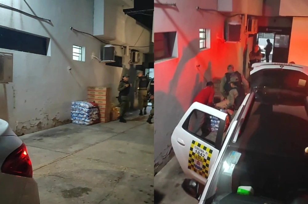 Funcionários são presos após tentar furtar mercadoria de supermercado em Teresina