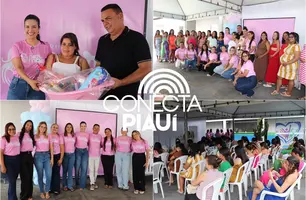 Futuras Mamães recebem kit natalino e participam do sorteio de um quarto completo para o bebê (Foto: Reprodução)