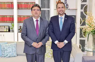 Governador Rafael Fonteles anuncia Mário Brasílio como novo desembargador do TJ-PI (Foto: Gabriel Paulino)