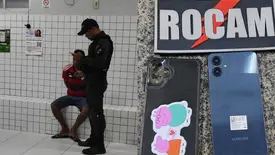 Homem é conduzido após tentar fugir e quase atropelar pedestre em Parnaíba (Foto: Divulgação/PMPI)