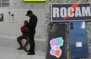 Homem é conduzido após tentar fugir e quase atropelar pedestre em Parnaíba (Foto: Divulgação/PMPI)