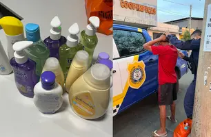 Homem é preso após furtar farmácia no bairro Vermelha, zona Sul de Teresina (Foto: Divulgação)