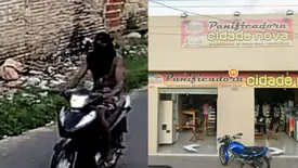 Homem em moto assalta panificadora e leva R$ 600 em Campo Maior (Foto: Reprodução)