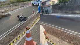 Homem morre após queda de moto durante fuga da PM na zona Leste de Teresina (Foto: Reprodução)