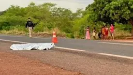 Homem morre atropelado por caminhonete na BR-316, em Ipiranga do Piauí (Foto: Reprodução)