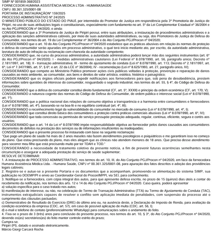 Humana Saúde é investigada após denúncia de negativa de atendimento infantil