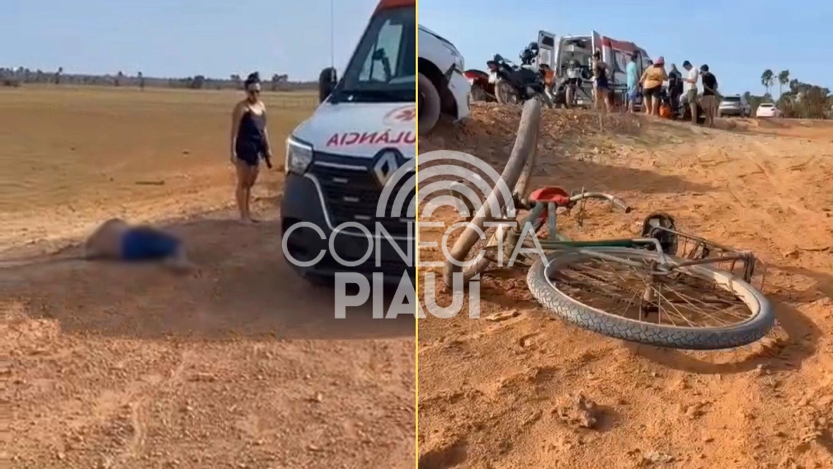 Idoso é atropelado enquanto pedalava na Ilha de Santa Isabel, em Parnaíba