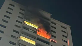 Incêndio atinge apartamento em condomínio de luxo em Teresina (Foto: Reprodução)