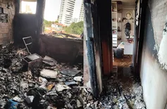 Incêndio destrói quarto de apartamento na zona Leste de Teresina