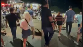 Indivíduo com mandado de prisão em aberto é preso durante a Expoapi em Teresina (Foto: Reprodução)