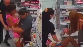 Jovem grávida dá à luz dentro de loja e câmeras registram tudo (Foto: Reprodução)
