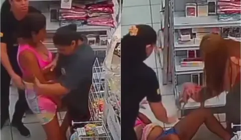 Jovem grávida dá à luz dentro de loja e câmeras registram tudo