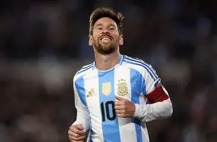 Messi comemora gol em partida da Argentina contra a Venezuela (Foto: REUTERS/Agustin Marcarian)