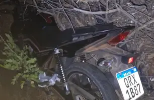 Motocicleta é encontrada em área de mata em Barra Grande (Foto: Reprodução)