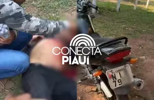 Motociclista colide com caçamba na estrada da Cacimba Velha (Foto: Reprodução)