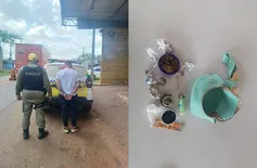 Motociclista é preso com drogas após tentar fugir de fiscalização na PI-113