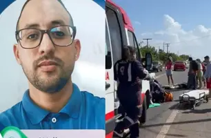 Motociclista morre após colisão frontal na BR-343 em Parnaíba (Foto: Reprodução)