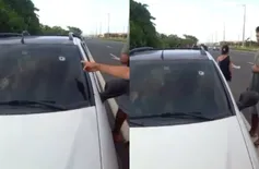 Mulher é baleada no pescoço dentro de carro na BR-316, em Teresina