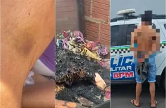 Mulher é vítima de violência doméstica, tem casa incendiada e agressor é preso