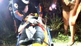 Mulher fica gravemente ferida após ser derrubada de moto durante assalto no Piauí (Foto: Reprodução)