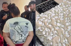 Mulher presa em Santa Cruz do Piauí relata que namorado fugiu e deixou as drogas