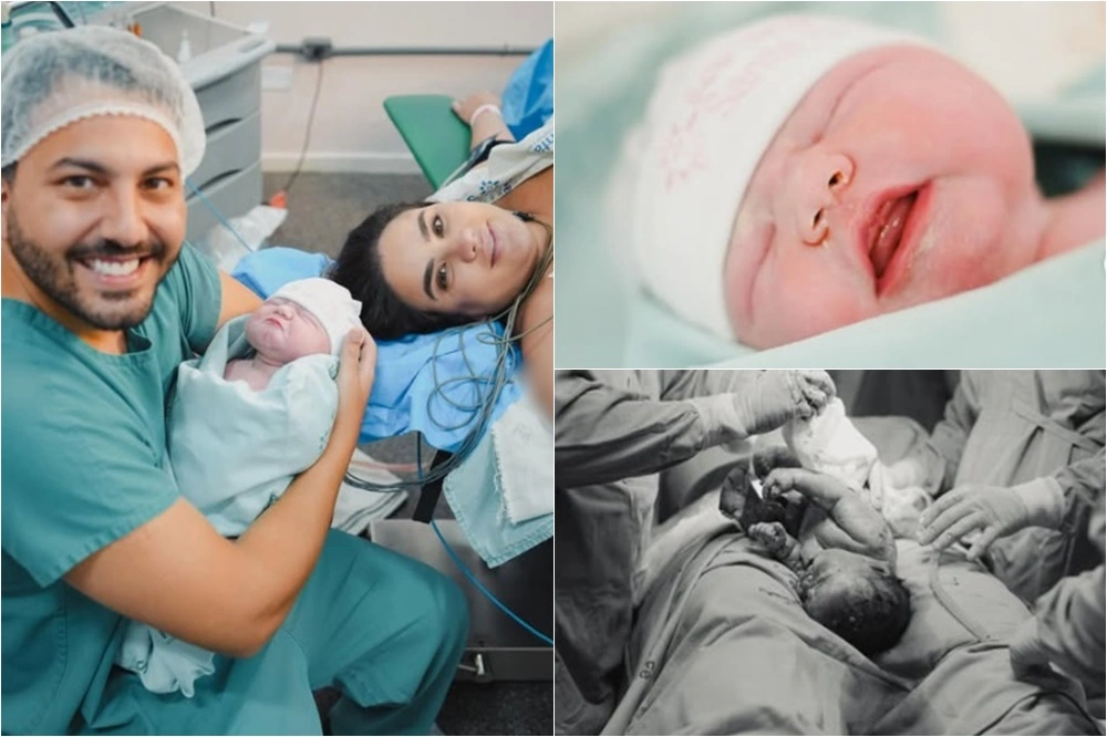 Nasce Bella, filha da deputada Bárbara e Bruno Macedo, neta de Firmino Filho