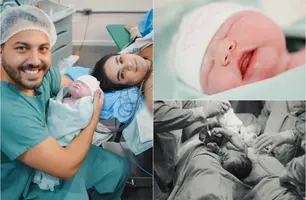 Nasce Bella, filha da deputada Bárbara e Bruno Macedo, neta de Firmino Filho (Foto: @augusttoguto)