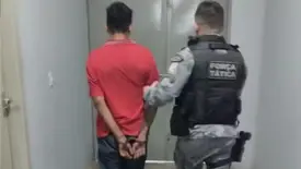 Neto é preso suspeito de quebrar o nariz da própria avó em Campo Maior (Foto: Divulgação/PMPI)