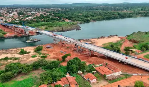 Obra da ponte JK