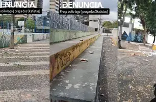 Organizadores denunciam abandono da Praça dos Skatistas e mudam local de evento em Teresina (Foto: Redes Sociais/Reprodução)