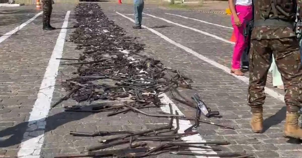 Piauí destrói 1.566 armas apreendidas e reforça combate à violência no estado