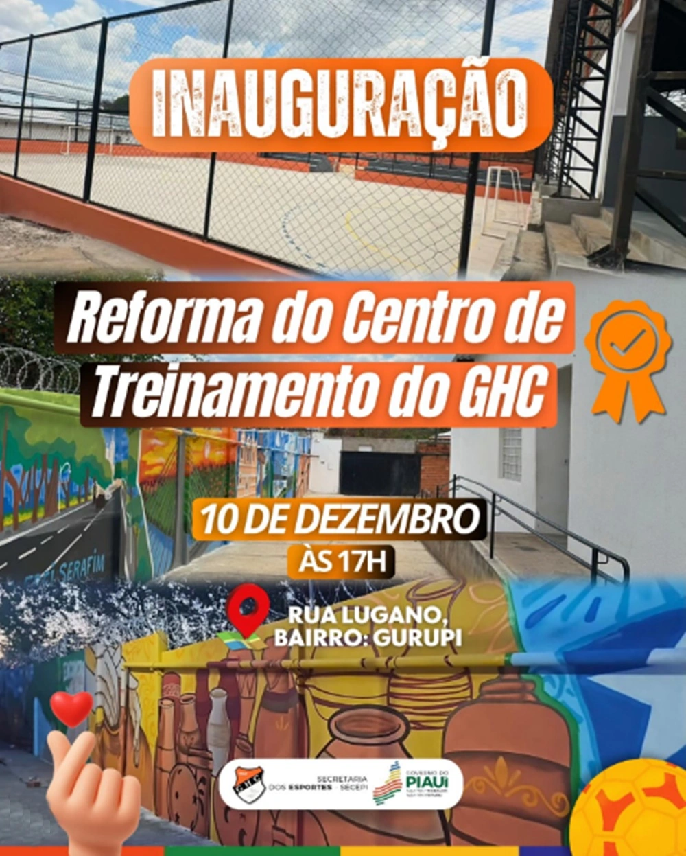 Piauí inaugura reforma do Centro de Treinamento do GHC com novas estruturas
