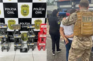 Polícia apreende 47kg de pasta base de cocaína avaliados em R$ 2 milhões em Oeiras (Foto: Reprodução)