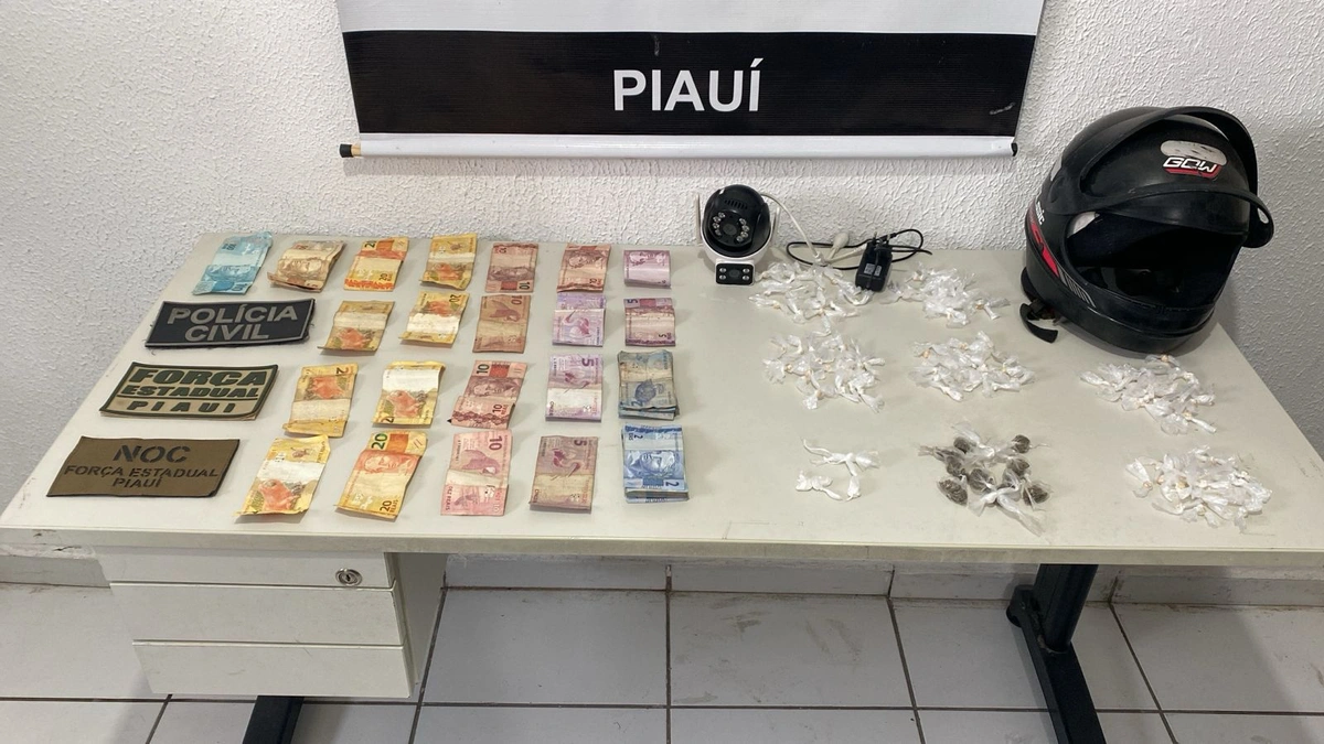 Polícia apreende drogas e dinheiro durante ação na zona Norte de Teresina