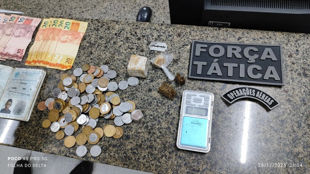 Polícia apreende drogas e materiais do tráfico na Pedra do Sal, em Parnaíba