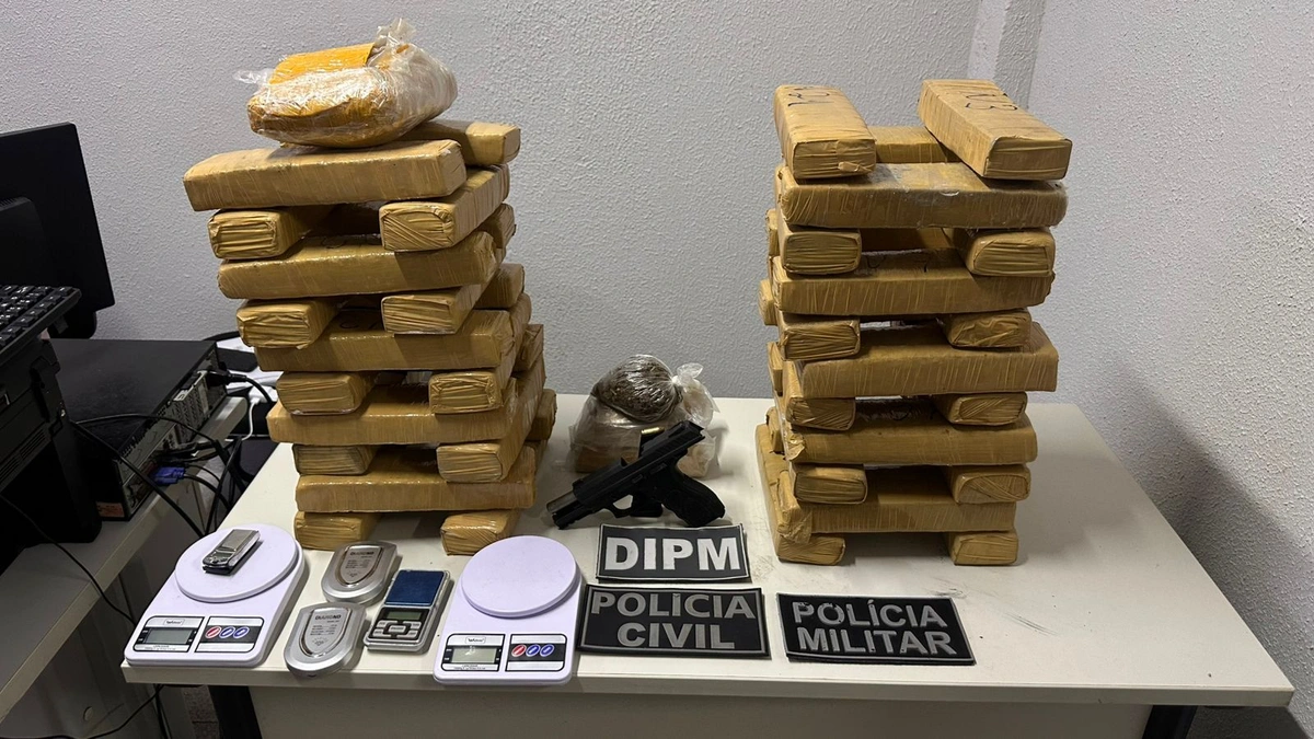 Polícia Civil apreende quase 45kg  de drogas pertencente à facção em Parnaíba
