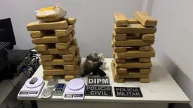 Polícia Civil apreende quase 45kg  de drogas pertencente à facção em Parnaíba (Foto: Reprodução)
