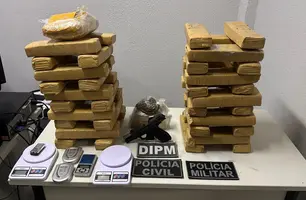 Polícia Civil apreende quase 45kg  de drogas pertencente à facção em Parnaíba (Foto: Reprodução)