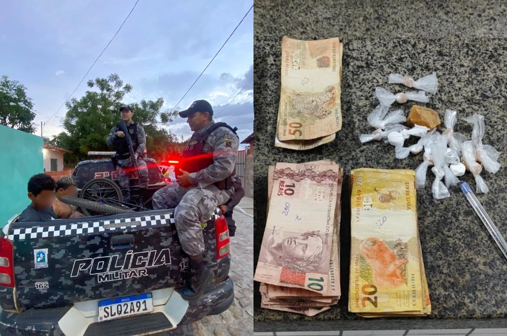 Polícia Militar desarticula ponto de tráfico e prende seis pessoas em Parnaíba