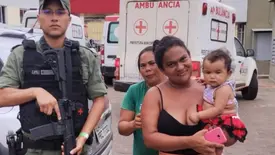 Policial militar salva bebê de 1 ano após engasgo em União (Foto: Divulgação/PMPI)