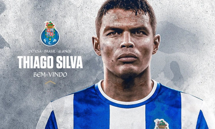 Porto anuncia Thiago Silva como reforço para o restante da temporada
