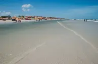 Praia Peito de Moça, em Luís Correia, no litoral do Piauí