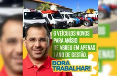 Prefeito Ramon Macêdo comemora entrega de 6 novos veículos em Anísio de Abreu