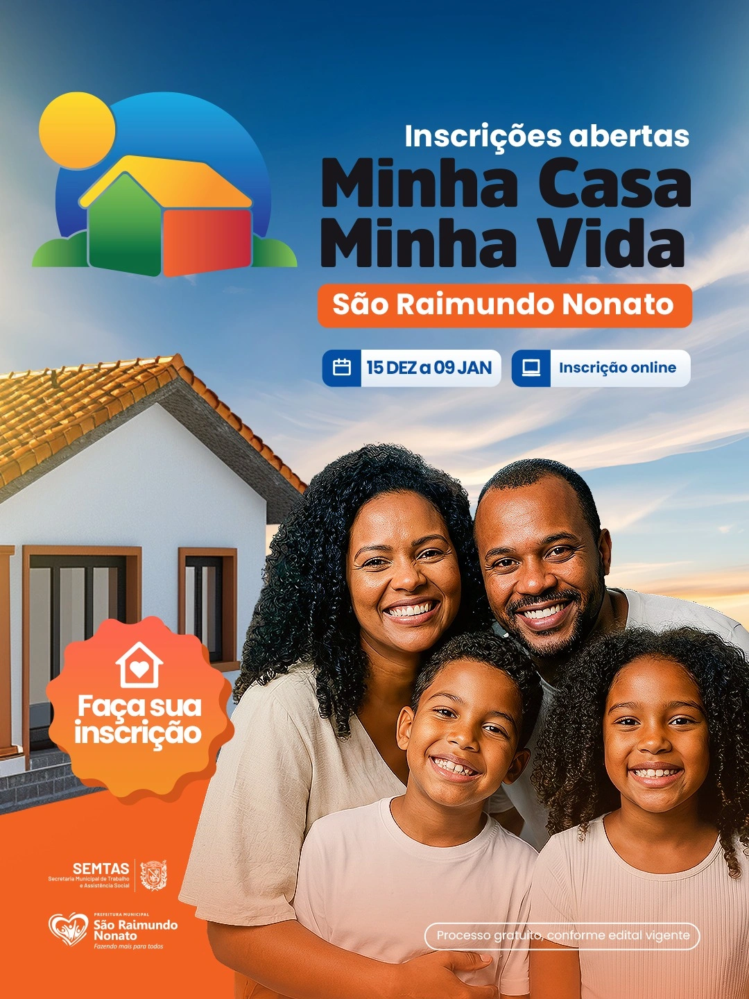 Prefeitura de São Raimundo Nonato abre inscrições para o Minha Casa Minha Vida