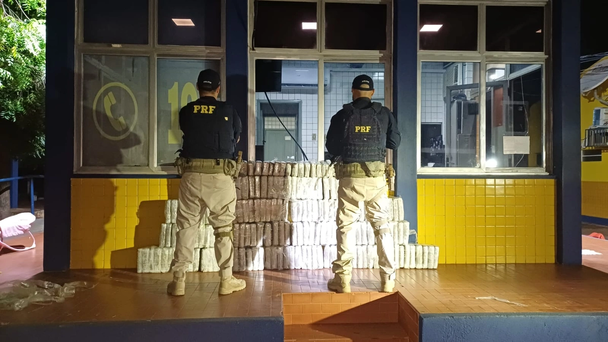 PRF intercepta carga com 200 kg de skunk e prende motorista na na BR-316, em Picos