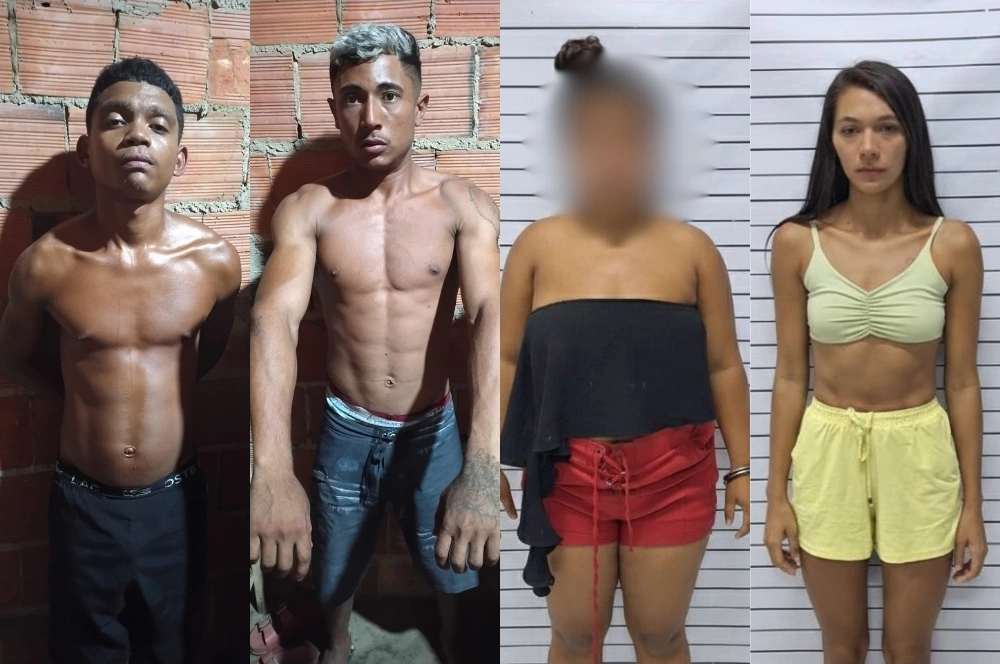 Quatro pessoas são presas por tráfico de drogas no bairro Santa Luzia, em Parnaíba